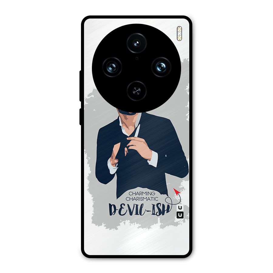 Charming Charismatic Lucifer Metal Back Case for Vivo X100 Pro