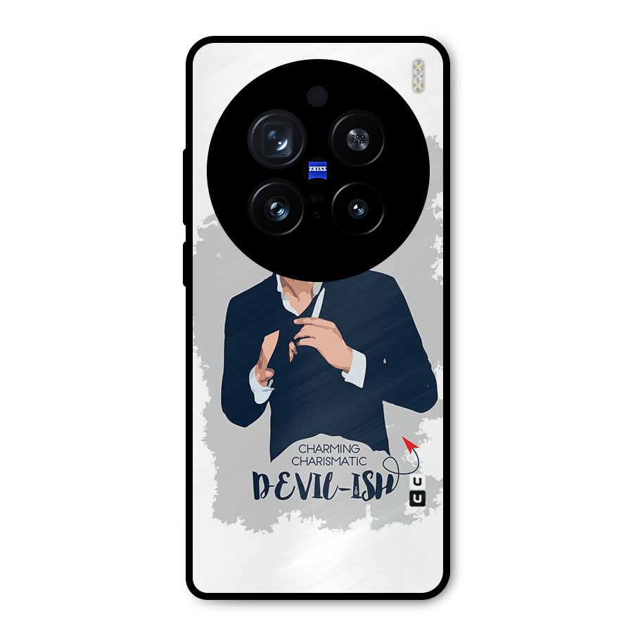 Charming Charismatic Lucifer Metal Back Case for Vivo X200 Pro