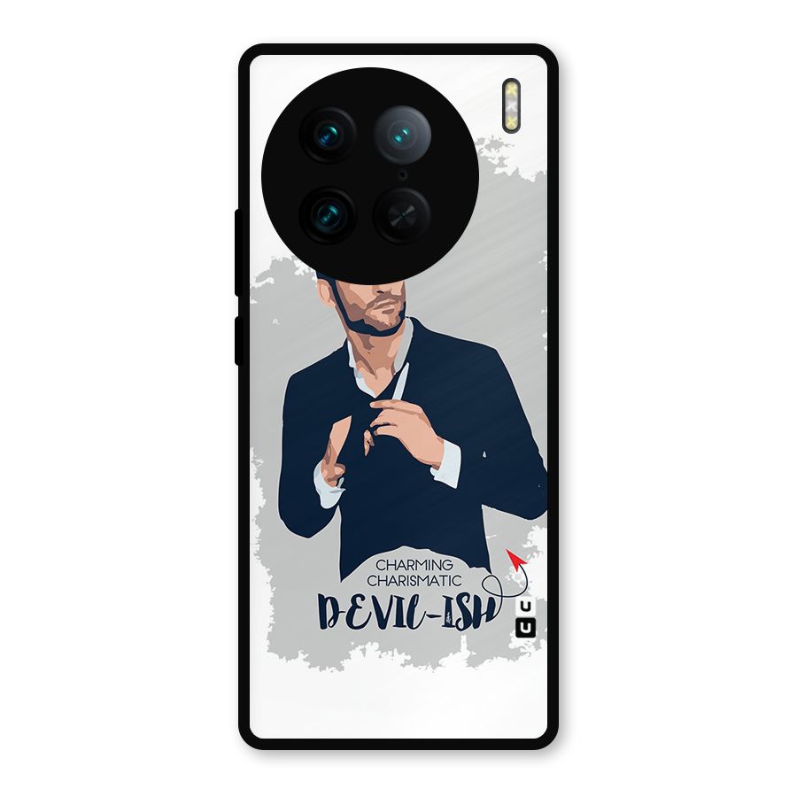 Charming Charismatic Lucifer Metal Back Case for Vivo X90 Pro