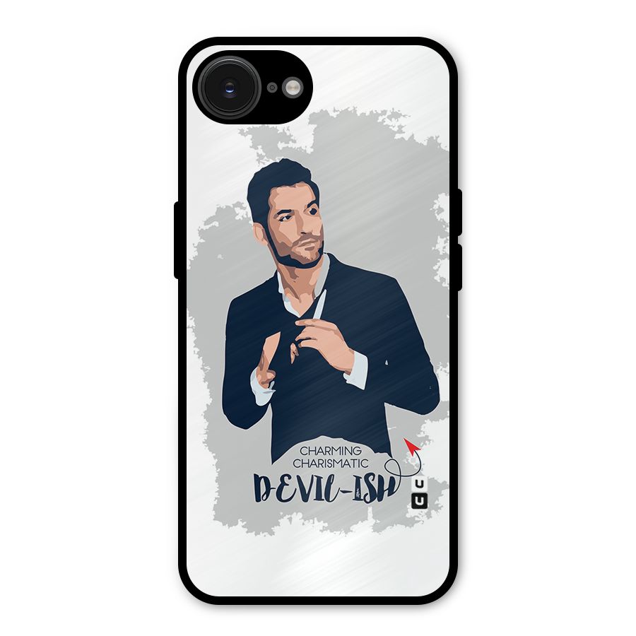 Charming Charismatic Lucifer Metal Back Case for iPhone 16e