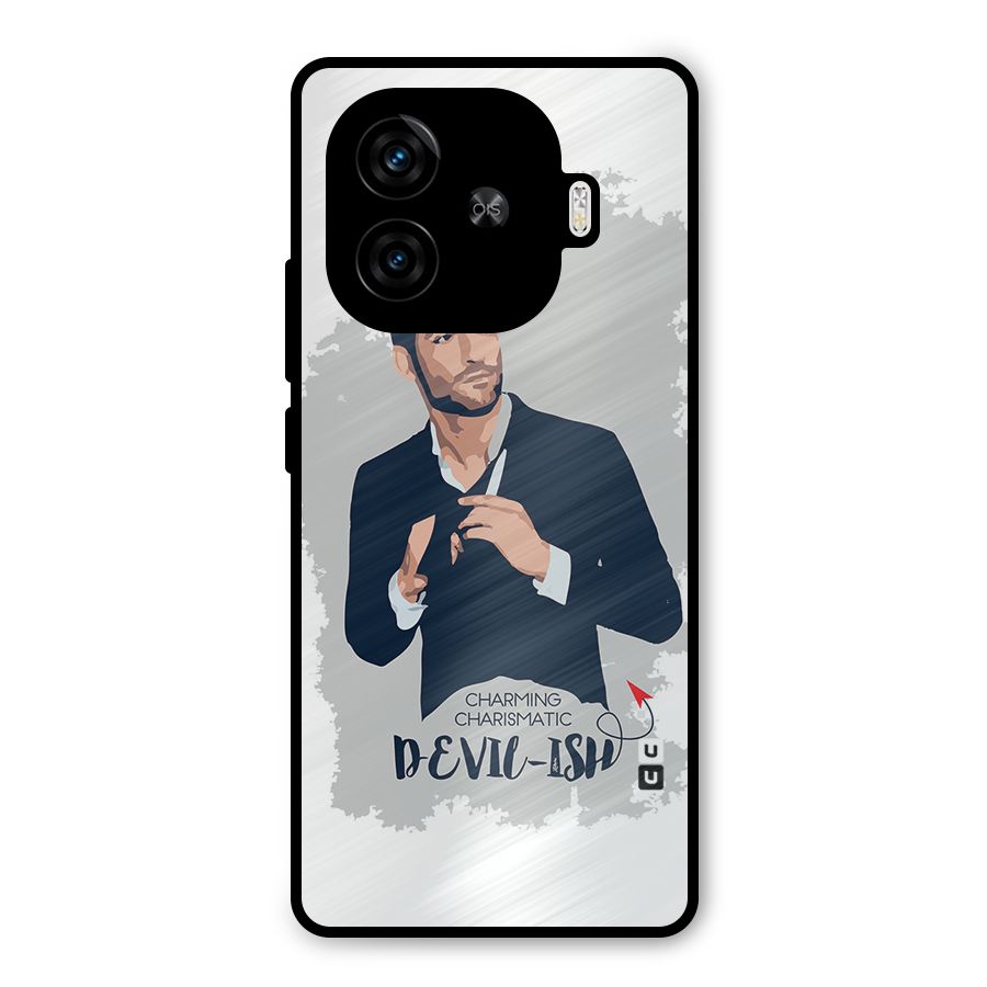 Charming Charismatic Lucifer Metal Back Case for iQOO Z9 Turbo