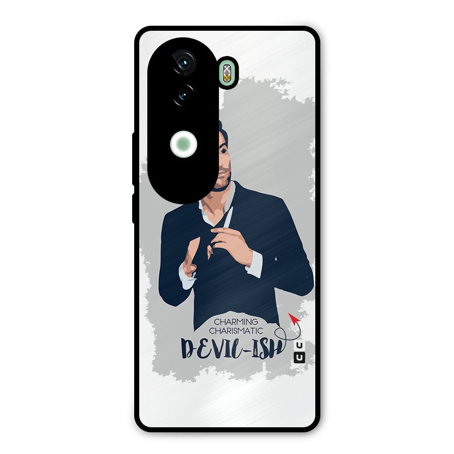 Charming Charismatic Lucifer Metal Back Case for iQOO Z9s