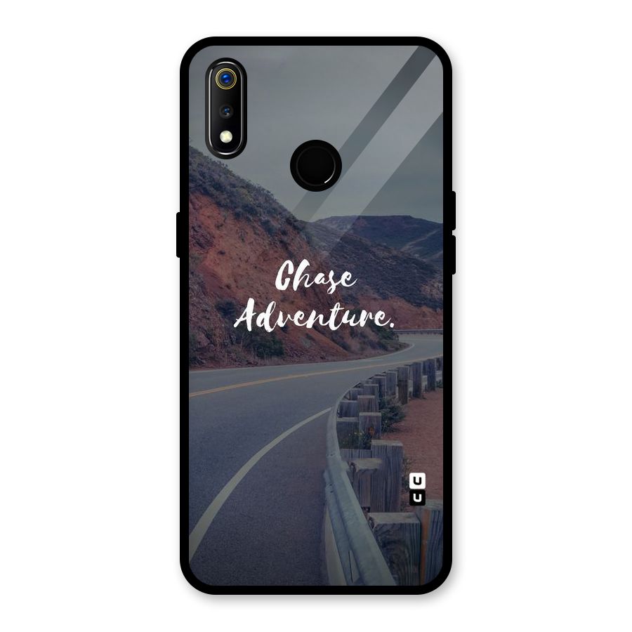Chase Adventure Glass Back Case for Realme 3i