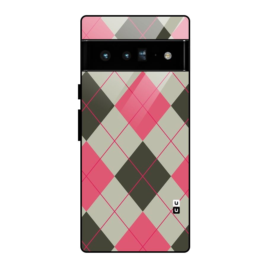 Check And Lines Glass Back Case for Google Pixel 6 Pro