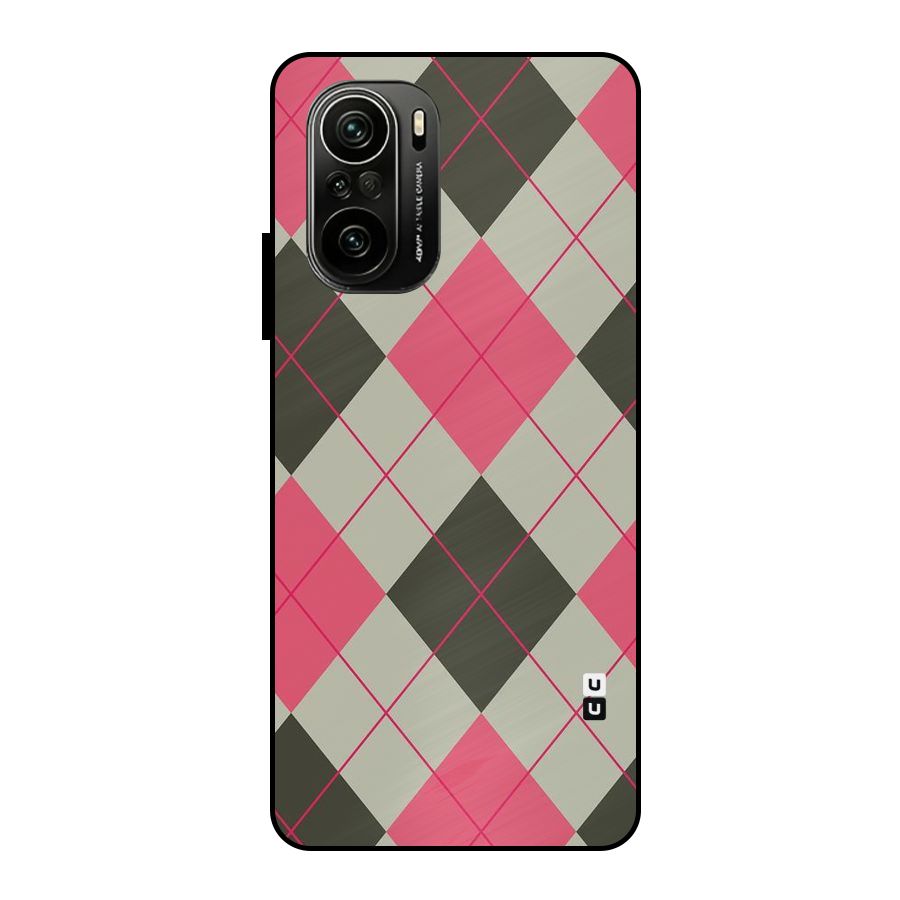 Check And Lines Metal Back Case for Mi 11X Pro