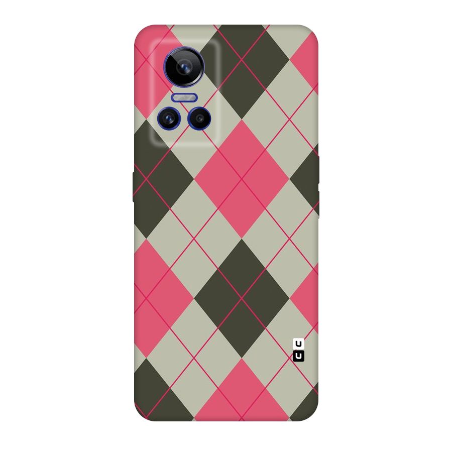 Check And Lines Original Polycarbonate Back Case for Realme GT Neo 3