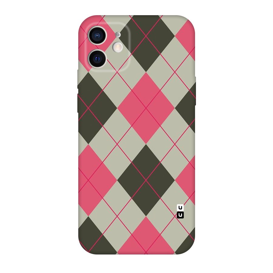 Check And Lines Original Polycarbonate Back Case for iPhone 12