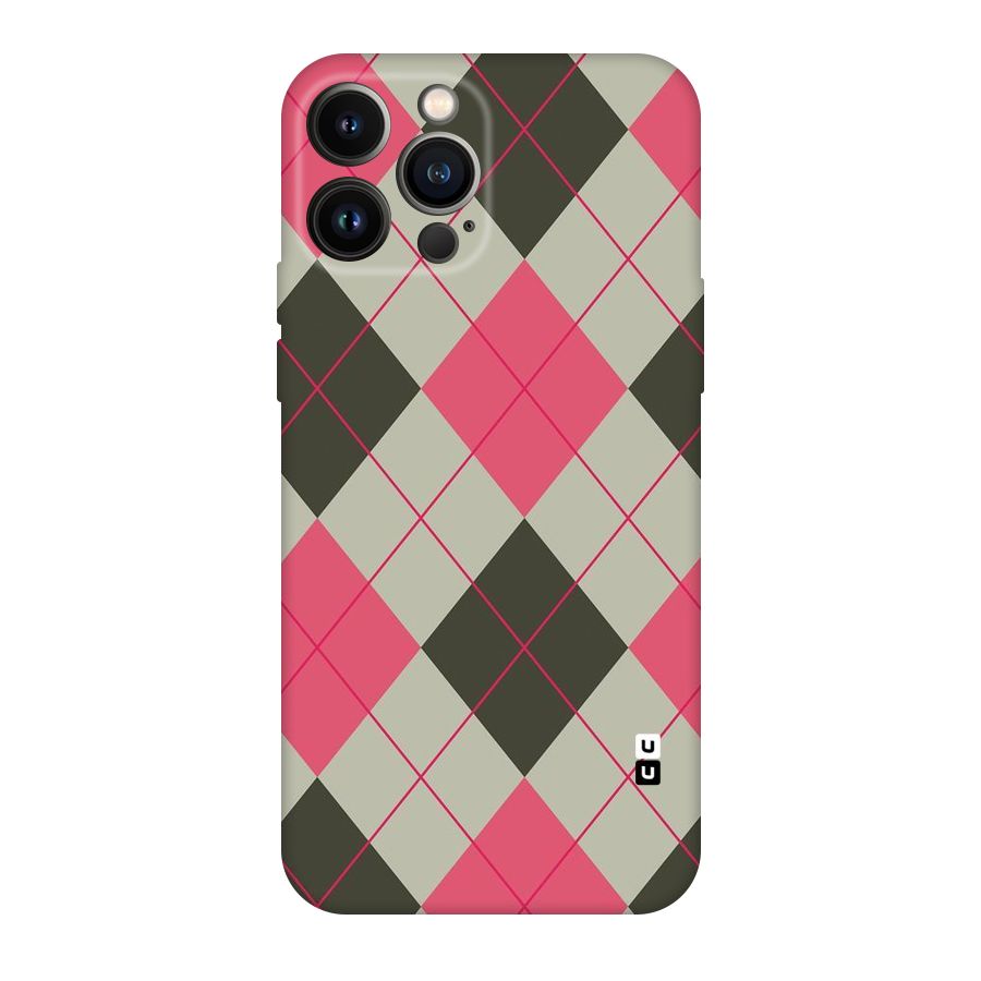 Check And Lines Original Polycarbonate Back Case for iPhone 13 Pro Max
