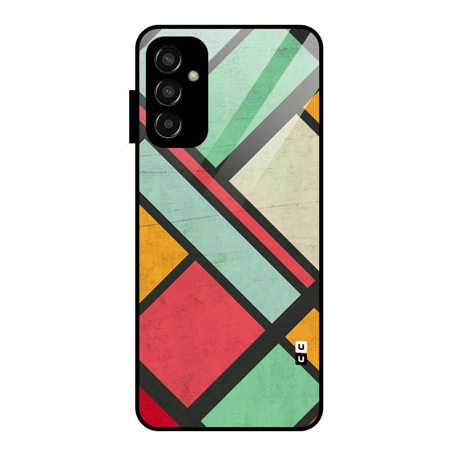 Check Colors Glass Back Case for Galaxy F13