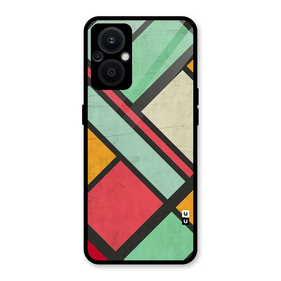 Check Colors Glass Back Case for Oppo F21s Pro 5G