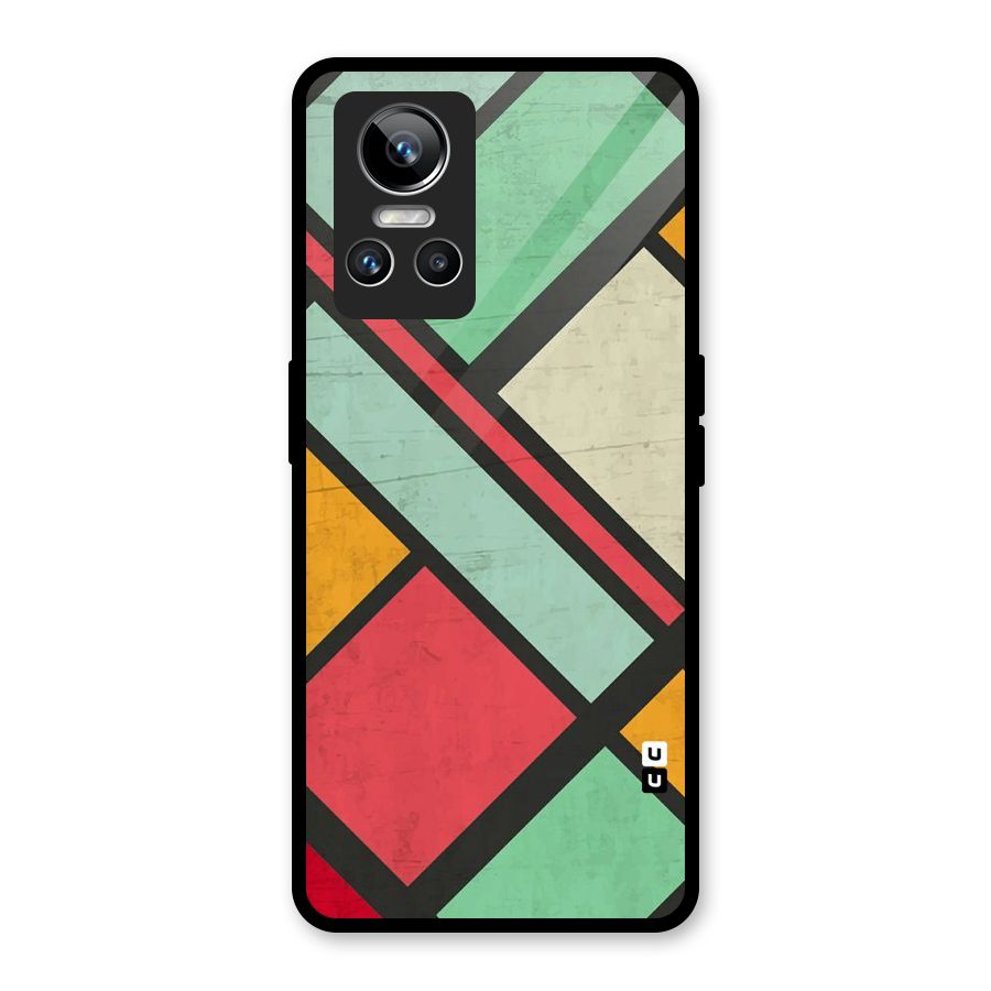 Check Colors Glass Back Case for Realme GT Neo 3