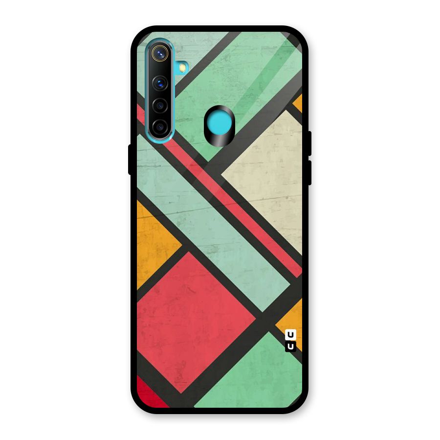 Check Colors Glass Back Case for Realme Narzo 10