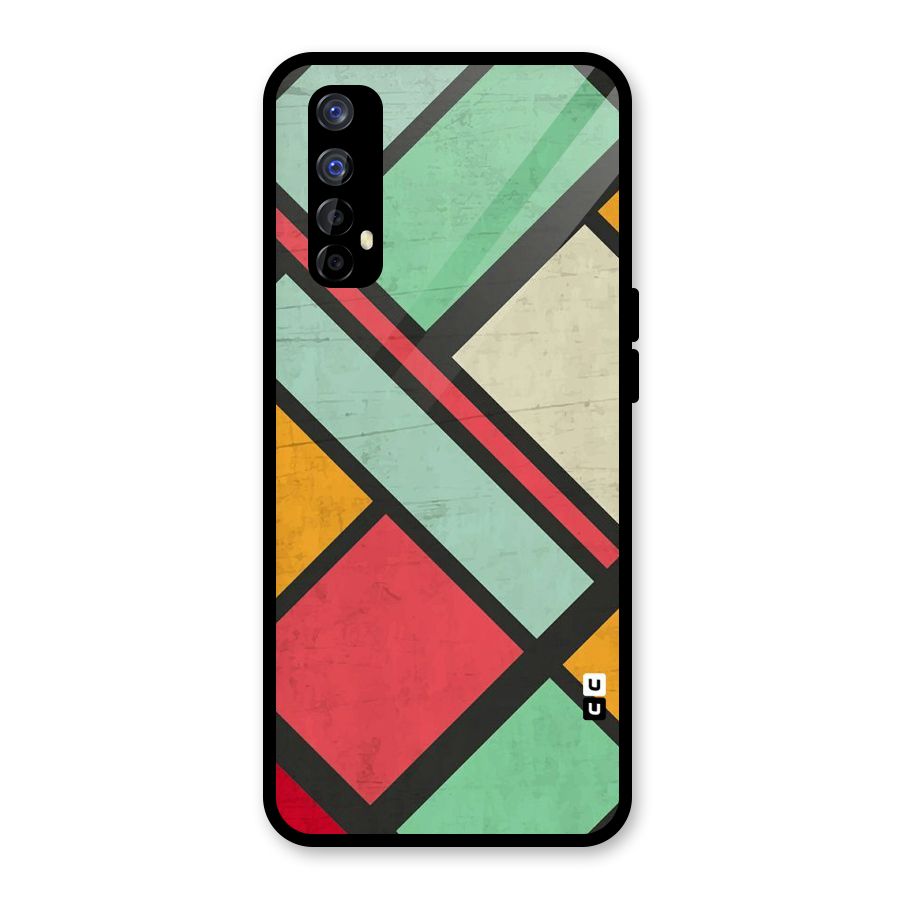 Check Colors Glass Back Case for Realme Narzo 20 Pro