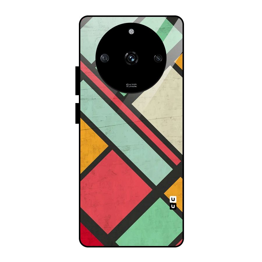 Check Colors Glass Back Case for Realme Narzo 60 5G