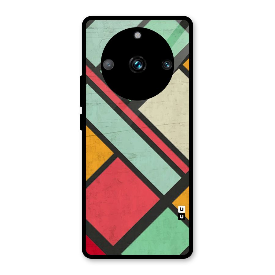 Check Colors Glass Back Case for Realme Narzo 60 Pro