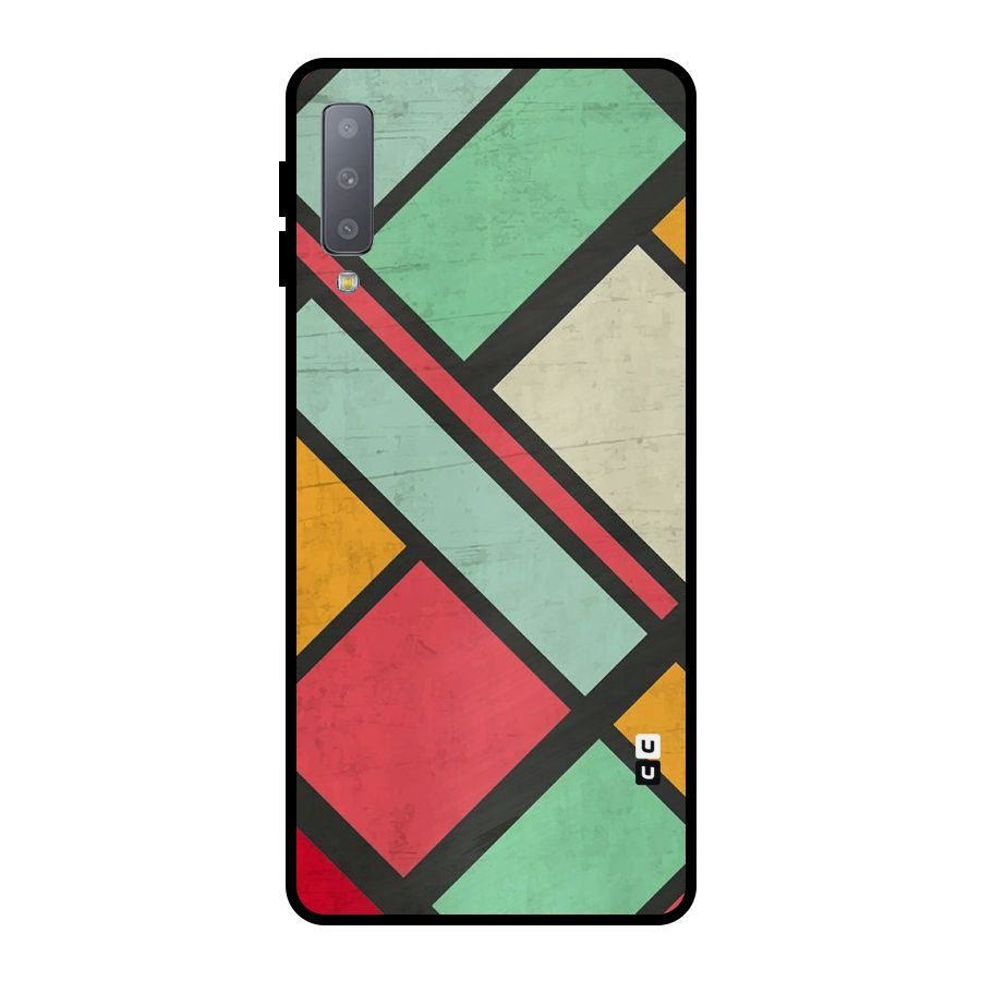 Check Colors Metal Back Case for Galaxy A7 (2018)