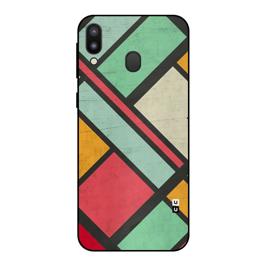 Check Colors Metal Back Case for Galaxy M20