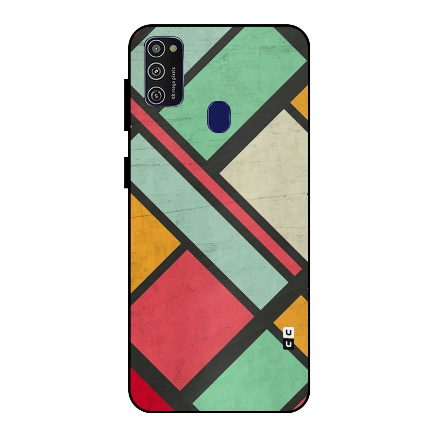 Check Colors Metal Back Case for Galaxy M21