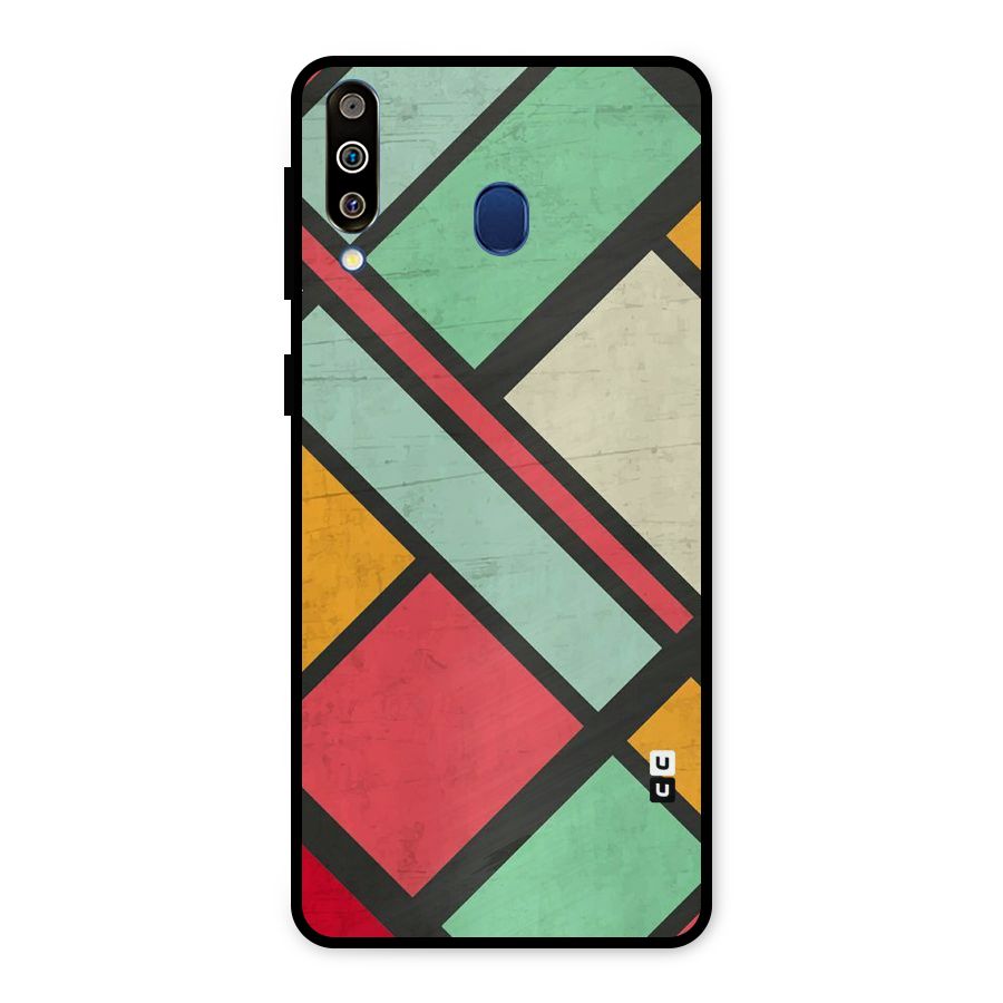 Check Colors Metal Back Case for Galaxy M30