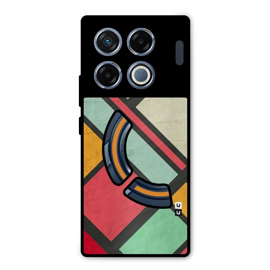 Check Colors Metal Back Case for Infinix GT 20 Pro