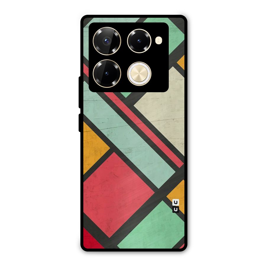 Check Colors Metal Back Case for Infinix Note 40 Pro Plus