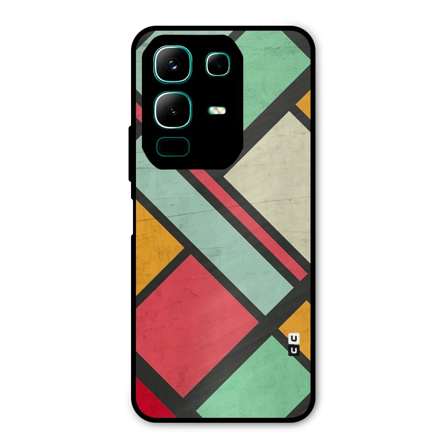 Check Colors Metal Back Case for Infinix Note 50x