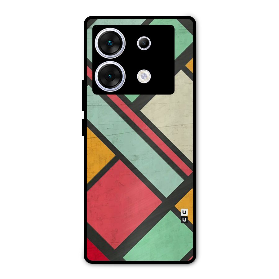 Check Colors Metal Back Case for Infinix Zero 30 5G