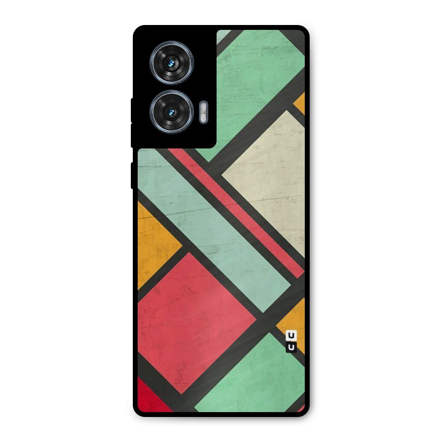 Check Colors Metal Back Case for Motorola Edge 50 Fusion