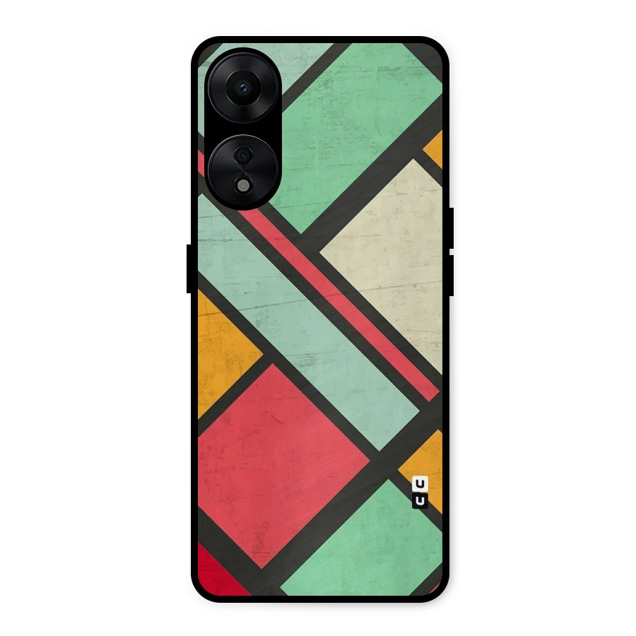 Check Colors Metal Back Case for Oppo A78 5G