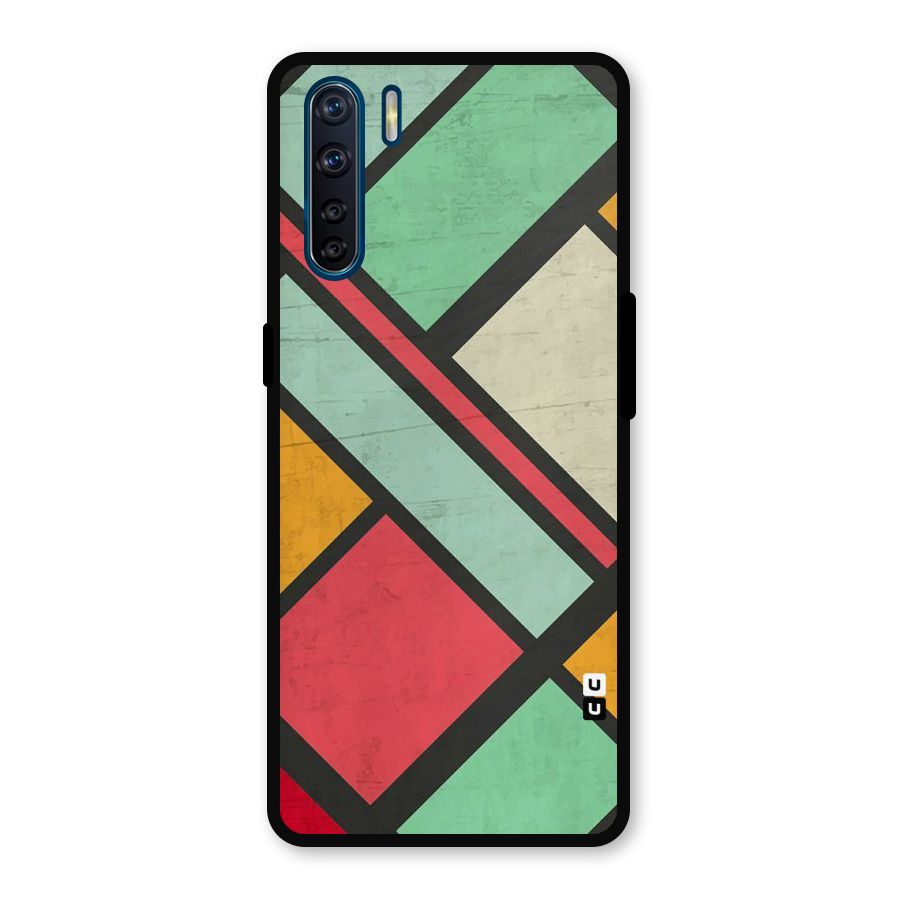 Check Colors Metal Back Case for Oppo F15