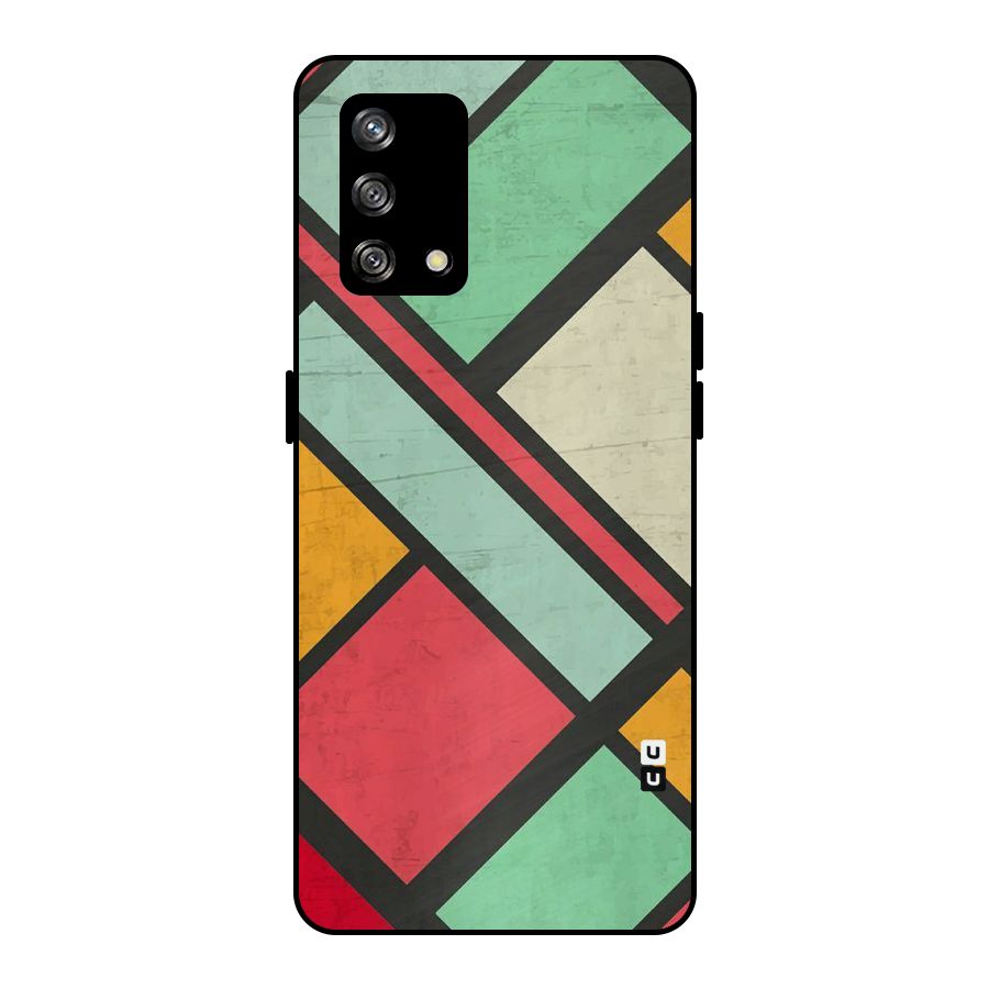 Check Colors Metal Back Case for Oppo F19