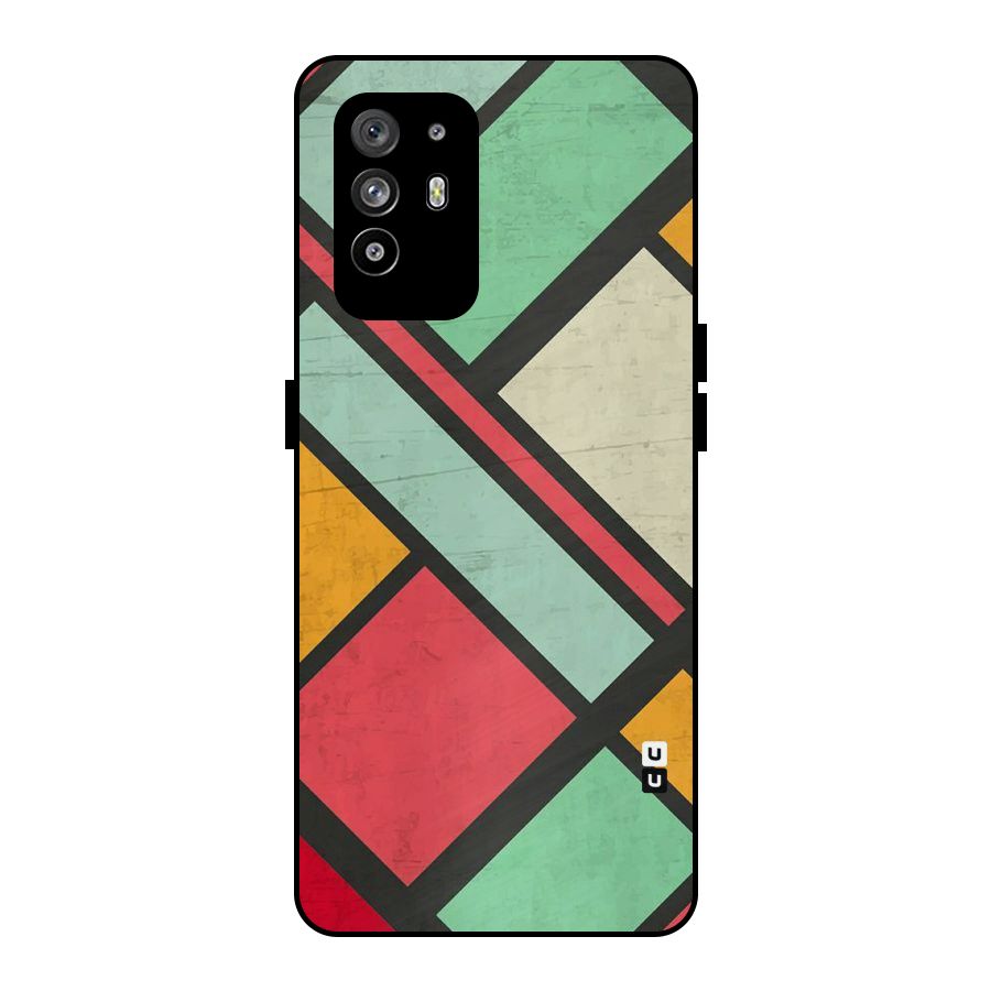 Check Colors Metal Back Case for Oppo F19 Pro Plus 5G