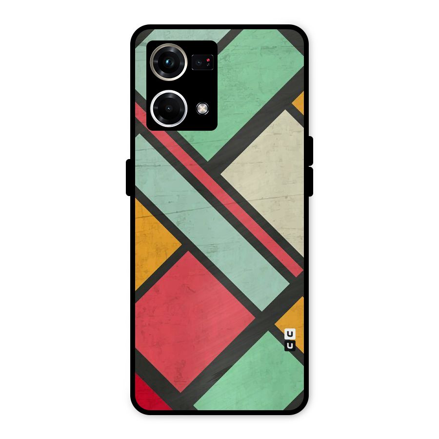 Check Colors Metal Back Case for Oppo F21 Pro 4G