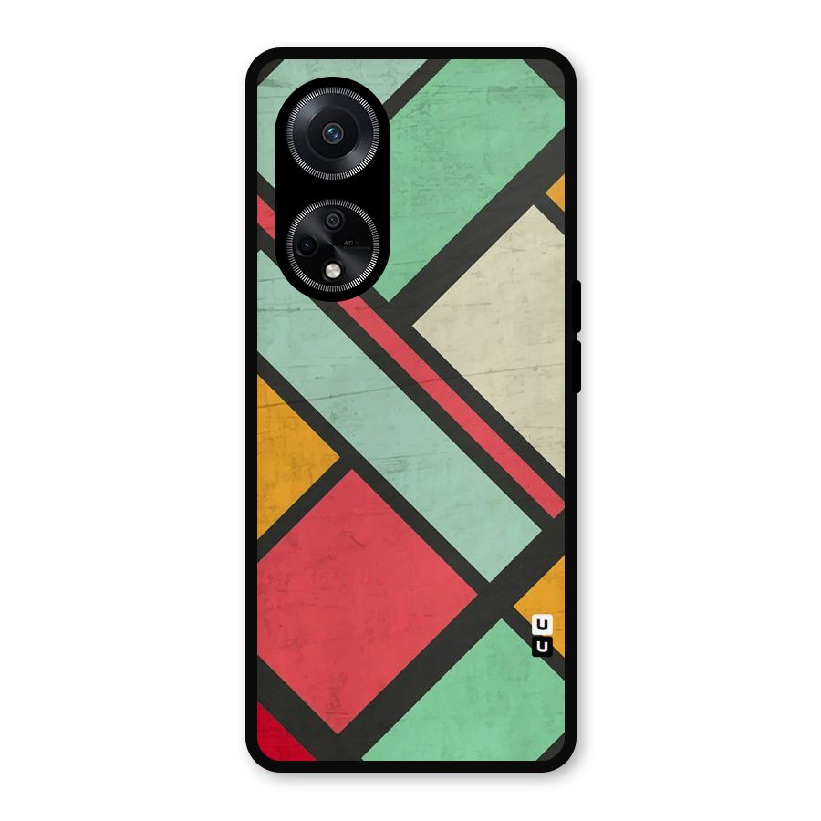 Check Colors Metal Back Case for Oppo F23