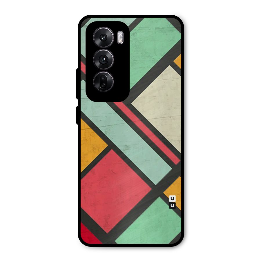 Check Colors Metal Back Case for Oppo Reno12