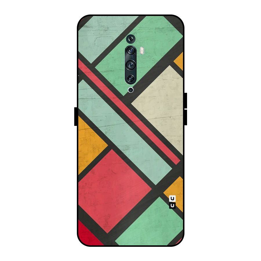 Check Colors Metal Back Case for Oppo Reno2 Z