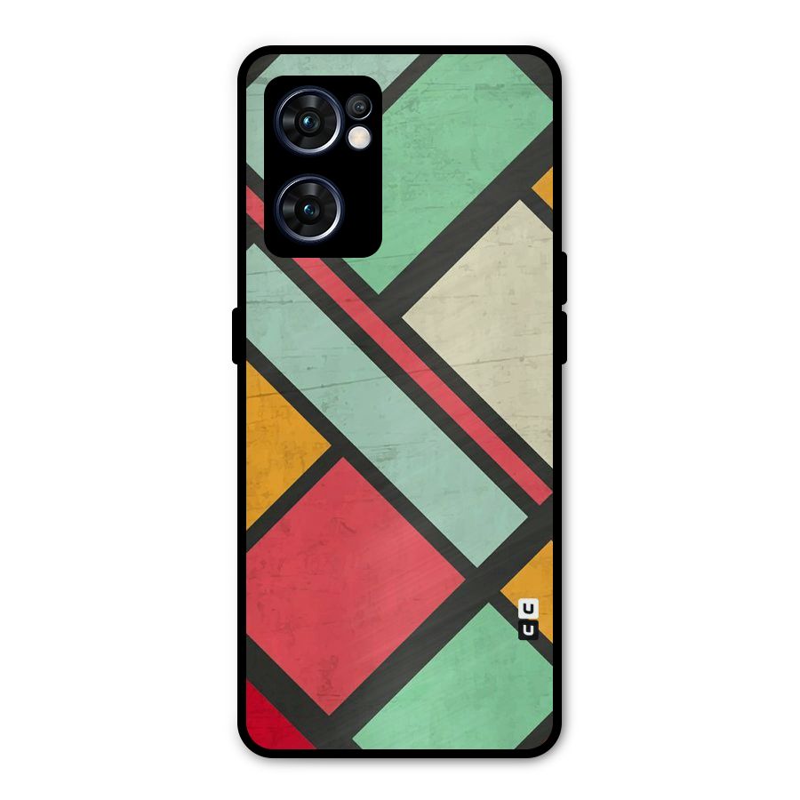 Check Colors Metal Back Case for Oppo Reno7 5G