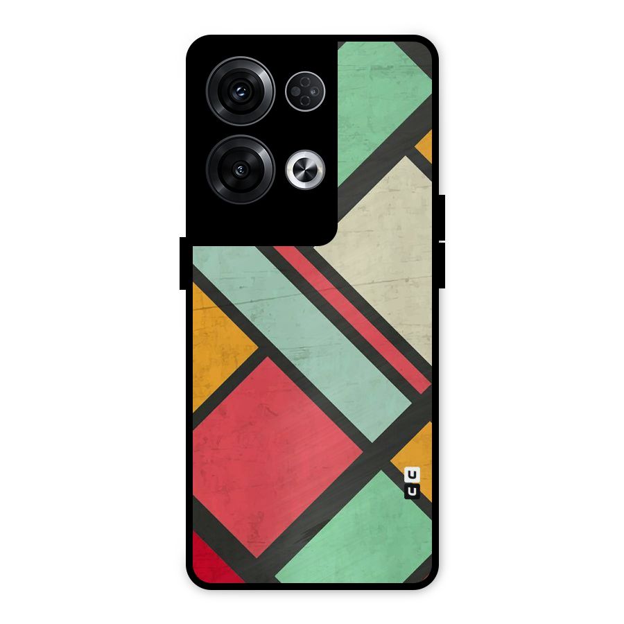 Check Colors Metal Back Case for Oppo Reno8 Pro 5G