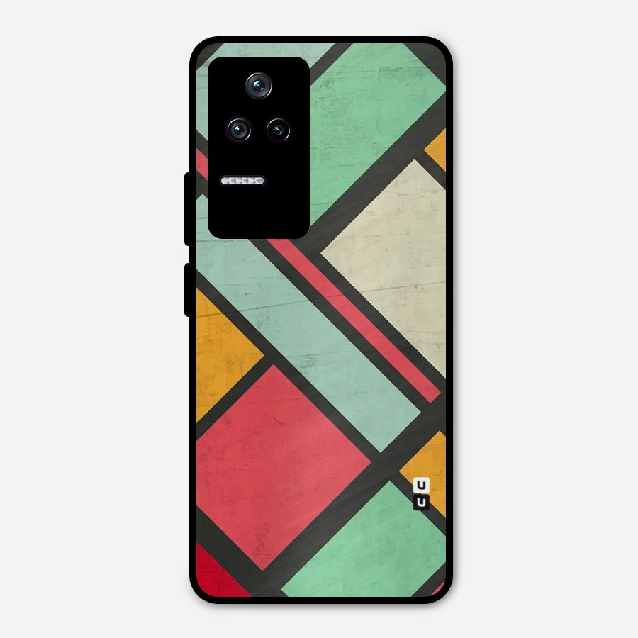 Check Colors Metal Back Case for Poco F4 5G