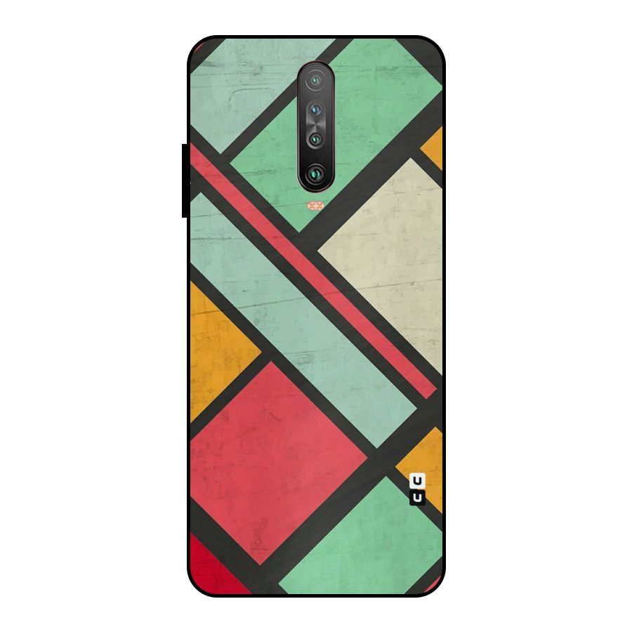 Check Colors Metal Back Case for Poco X2