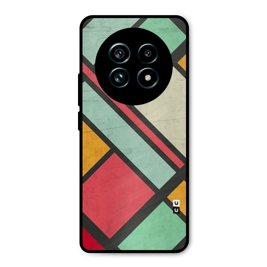 Check Colors Metal Back Case for Realme 13 Pro Plus