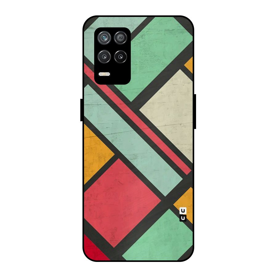 Check Colors Metal Back Case for Realme 8 5G