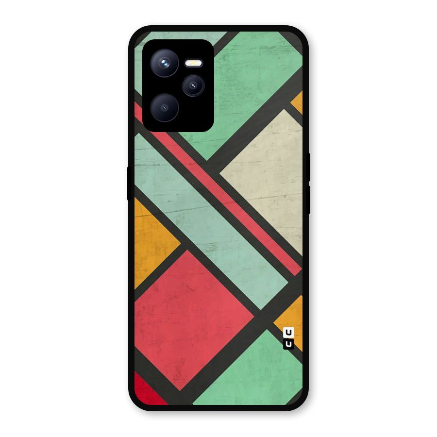 Check Colors Metal Back Case for Realme C35
