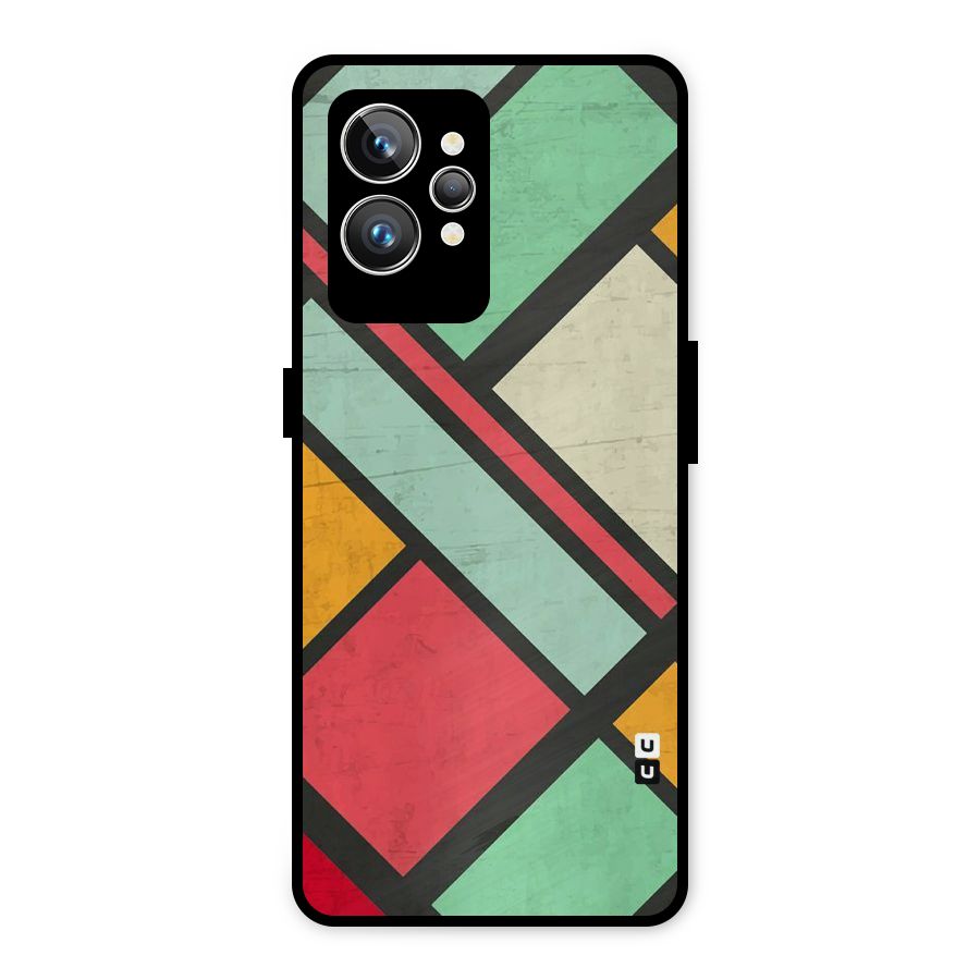 Check Colors Metal Back Case for Realme GT2 Pro