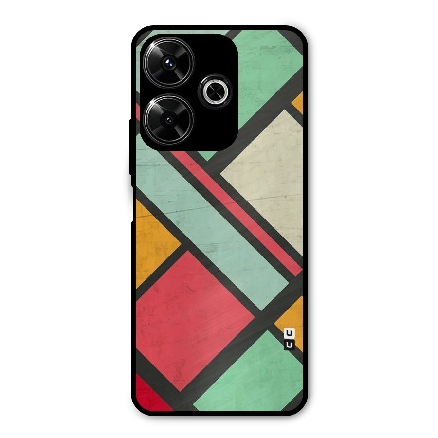 Check Colors Metal Back Case for Redmi 13 5G