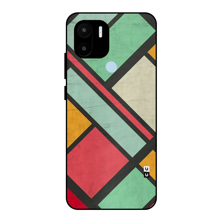 Check Colors Metal Back Case for Redmi A2+
