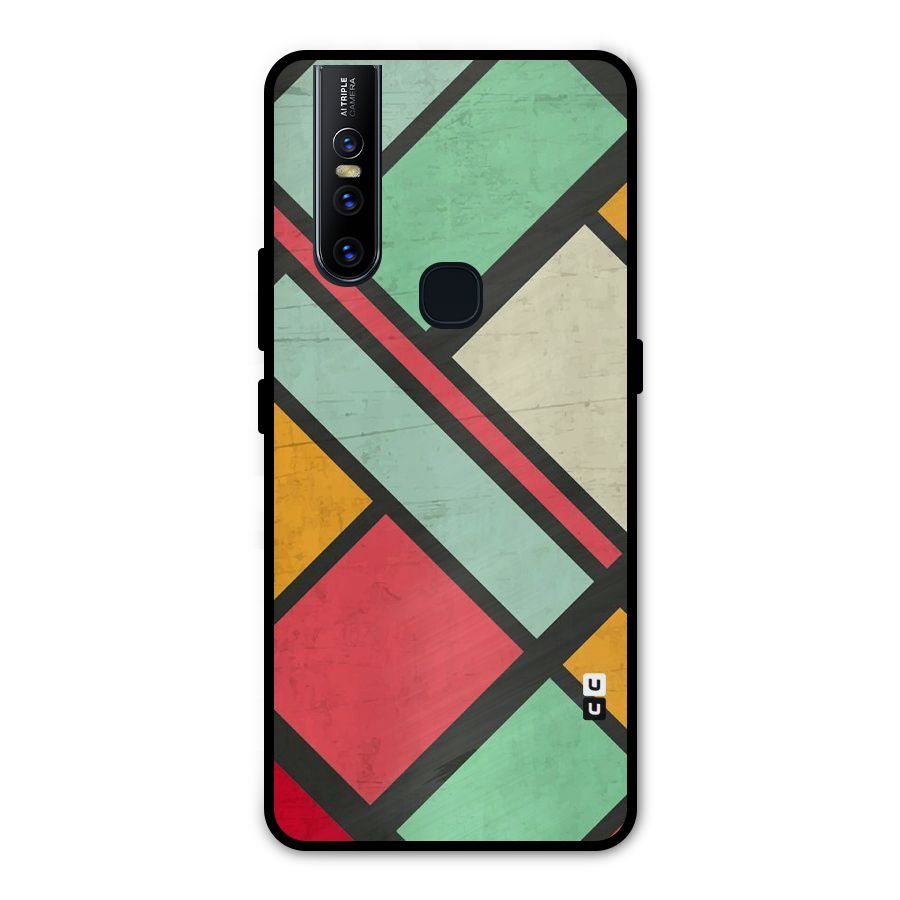 Check Colors Metal Back Case for Vivo V15