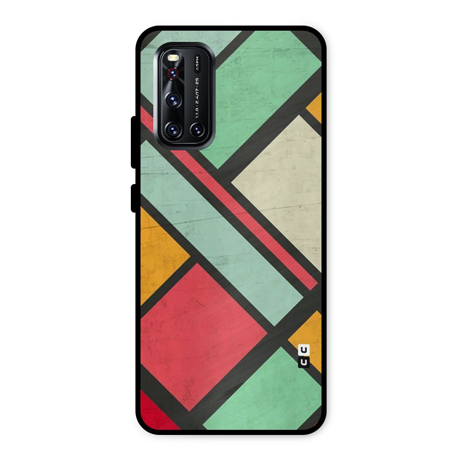 Check Colors Metal Back Case for Vivo V19