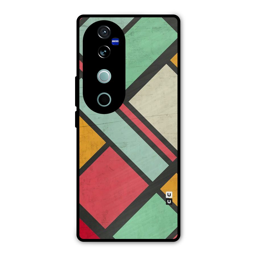 Check Colors Metal Back Case for Vivo V40