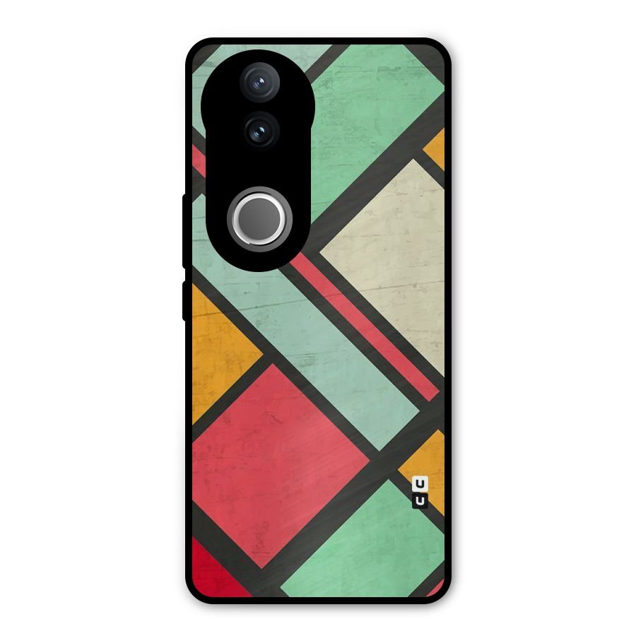 Check Colors Metal Back Case for Vivo V50
